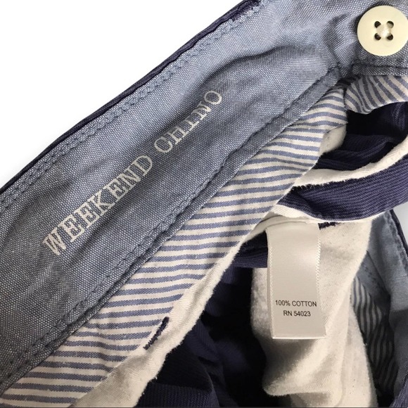 Banana Republic | Blue Ribbed Weekend Chino Stretch Pants - Picture 2 of 10